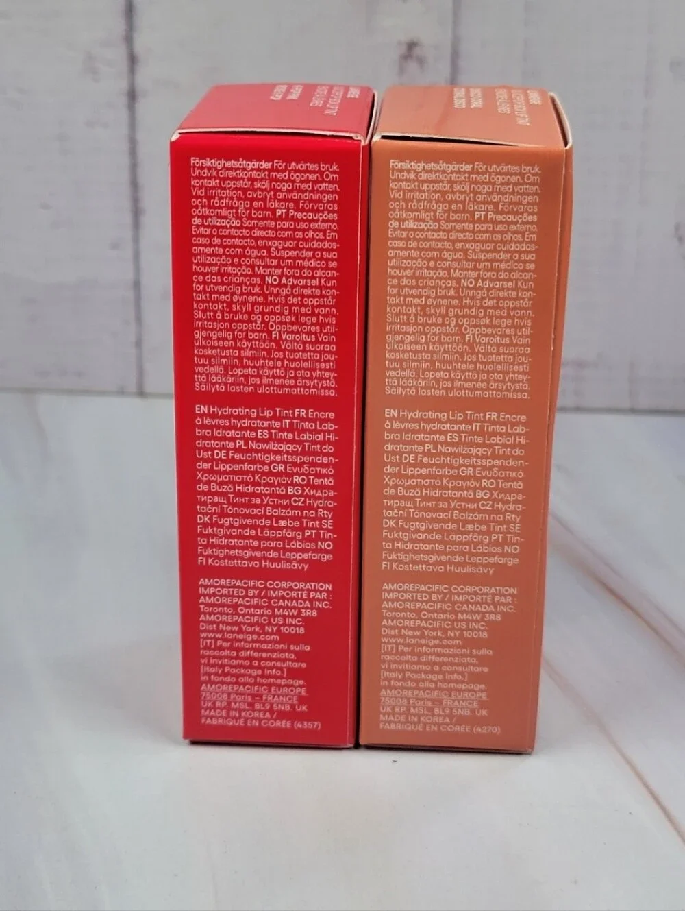 2 X Laneige JuicePop Box Hydrating & Lightweight Lip Oil Tint Bundle NEW!